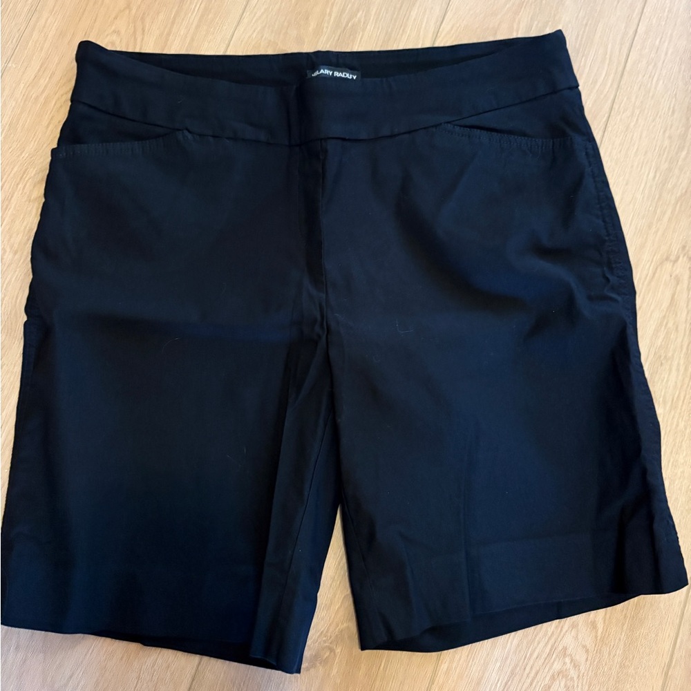 Hilary Radley Black Mid-Rise Women’s Bermuda Shorts Size 16